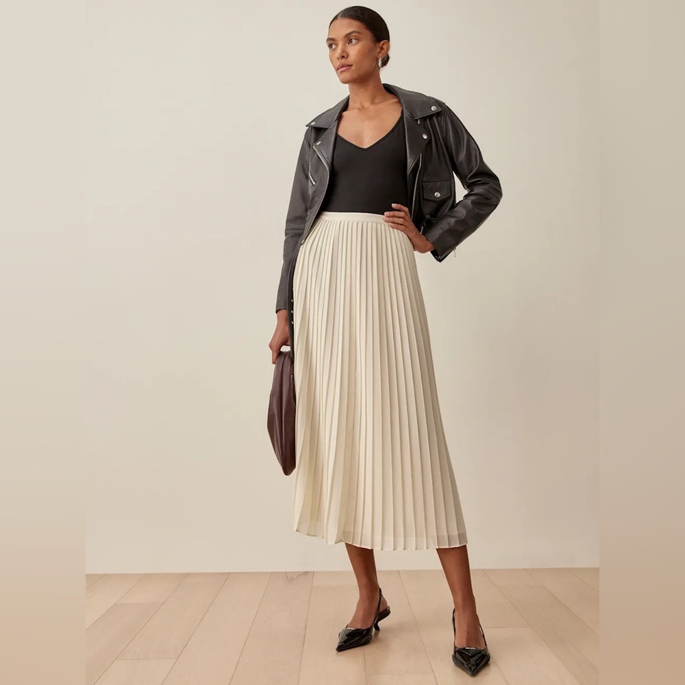 Reformation Calgary Skirt Ivory